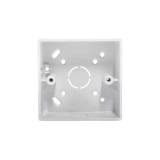 1 Gang 32mm Universal Mini Trunking & Conduit Pattress Box - Round Corners